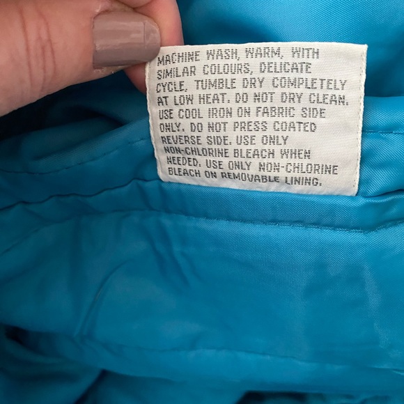 Vintage FLEET STREET Trench Coat, Women’s size 8, removable lining turquoise - Picture 7 of 16